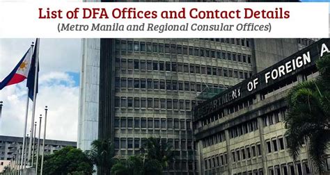 dfa alimall|List of DFA Offices and Contact Numbers .